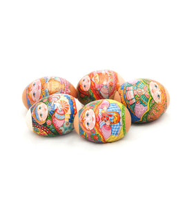 Russian Matryoshka, Easter Egg Shrinking Wraps (set of 6)