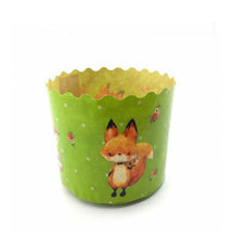 Load image into Gallery viewer, Little Animals Baking Paper Pans for Kulitch or Pannetore large 11cm