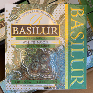 Basilur Oriental White Moon - Chinese Milk Oolong green tea 100ST tea bags